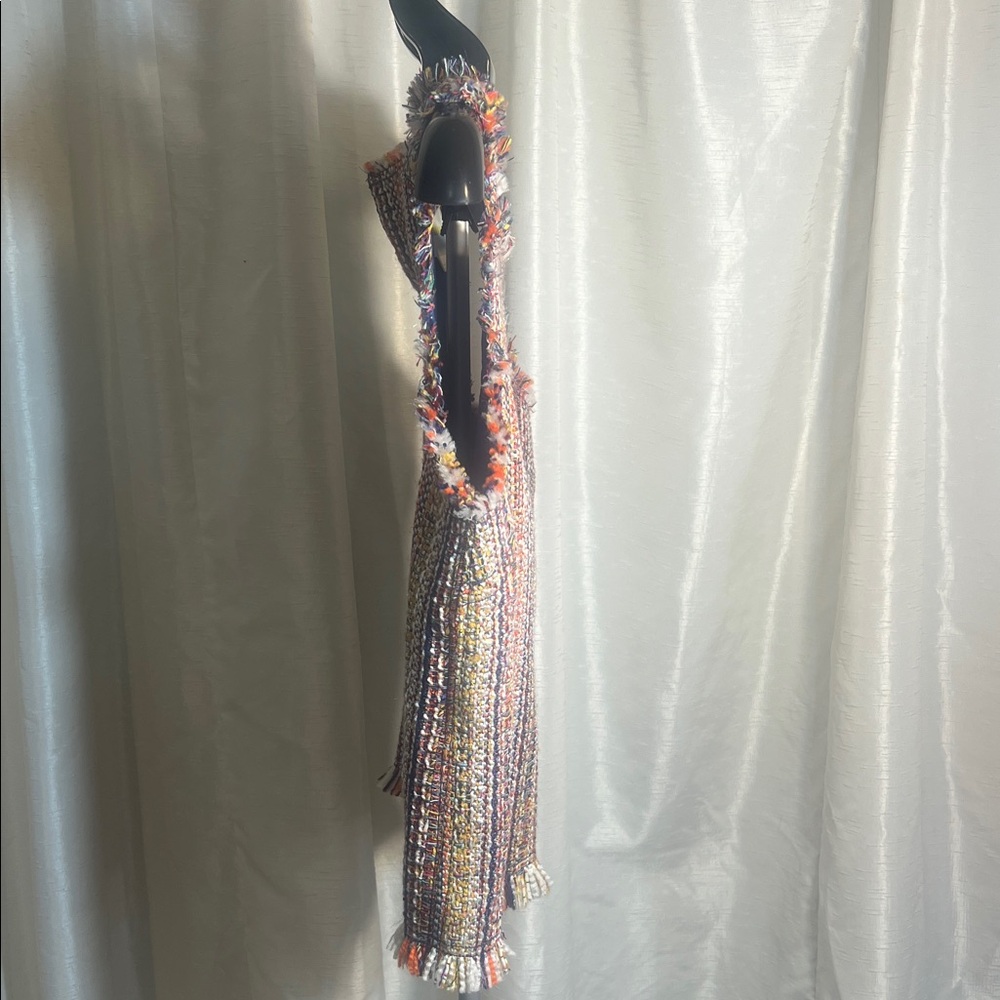 Anthropologie Sleeveless Fringe Tweed Top - Picture 4 of 8